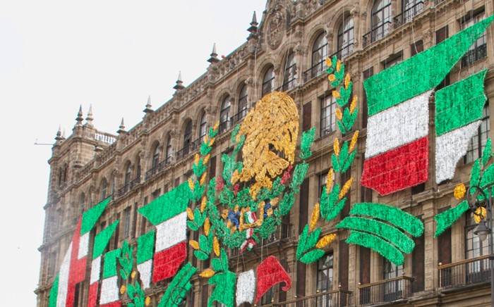 Festejos del 15 de septiembre en el Zócalo