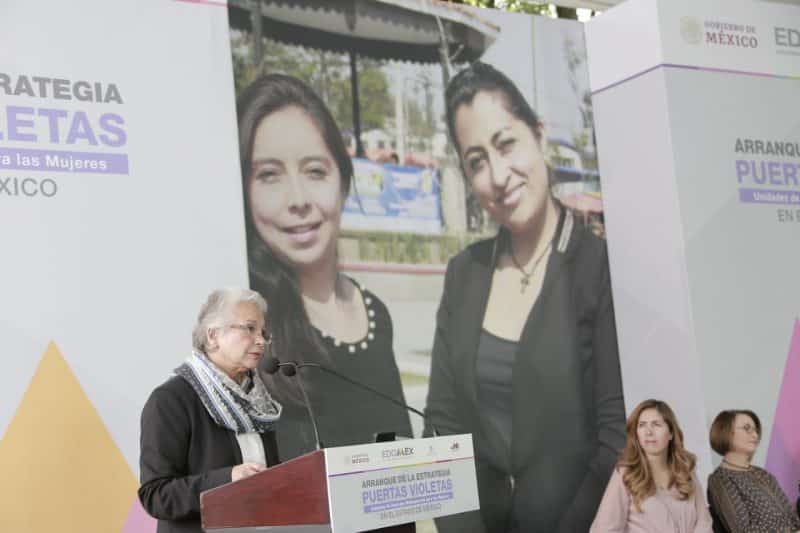 Encabeza Olga Sánchez Cordero arranque de la estrategia Puertas Violeta en el Edomex