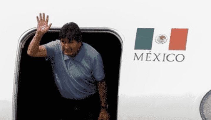 Evo Morales llega a México