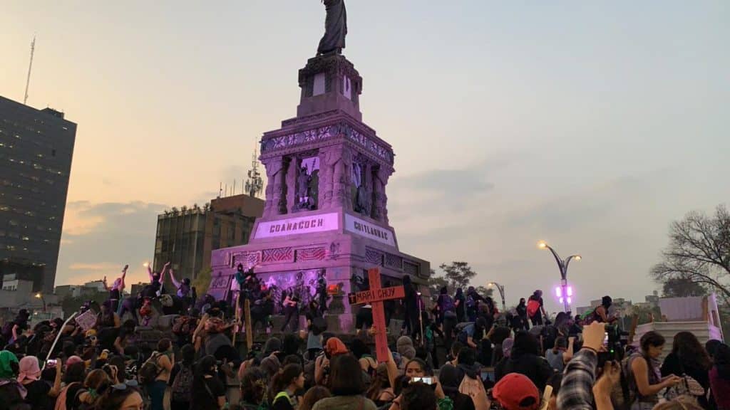 Marcha feminista en CDMX. Foto: La Silla Rota