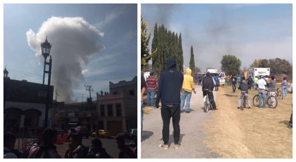 Explota polvorín en Zumpango