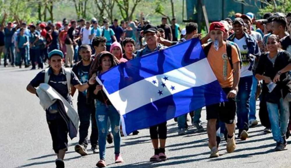 caravana de migrantes hondureños