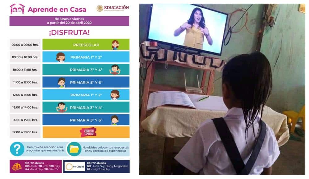 Horarios y canales para ver los programas de Aprende en Casa