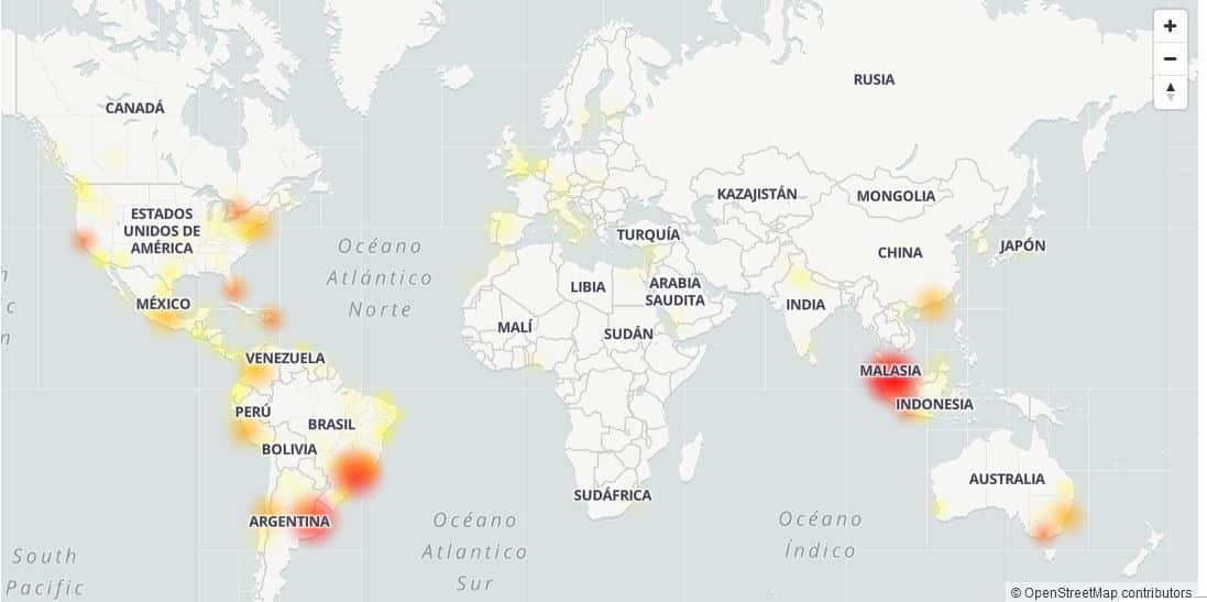 Fallas en WhatsApp del lunes 20 de julio