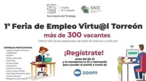 Feria Virtual de empleo en Torreón