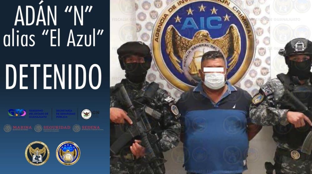 Detienen a El Azul cartel de santa rosa