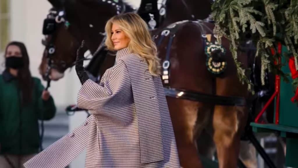 Melania Trump recibió el Árbol Navideño