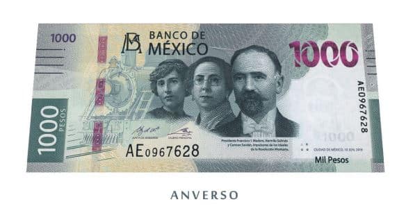 características del nuevo billete de 1000 pesos