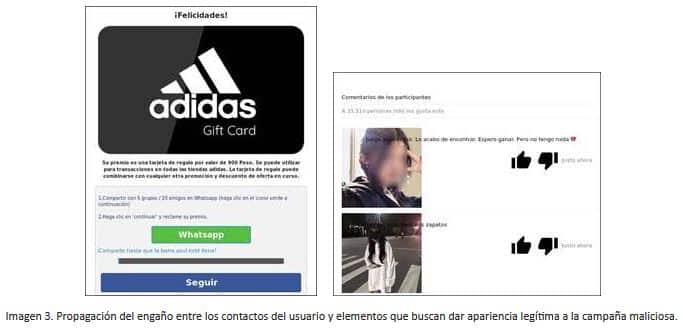 mensaje del supuesto aniversario de Adidas