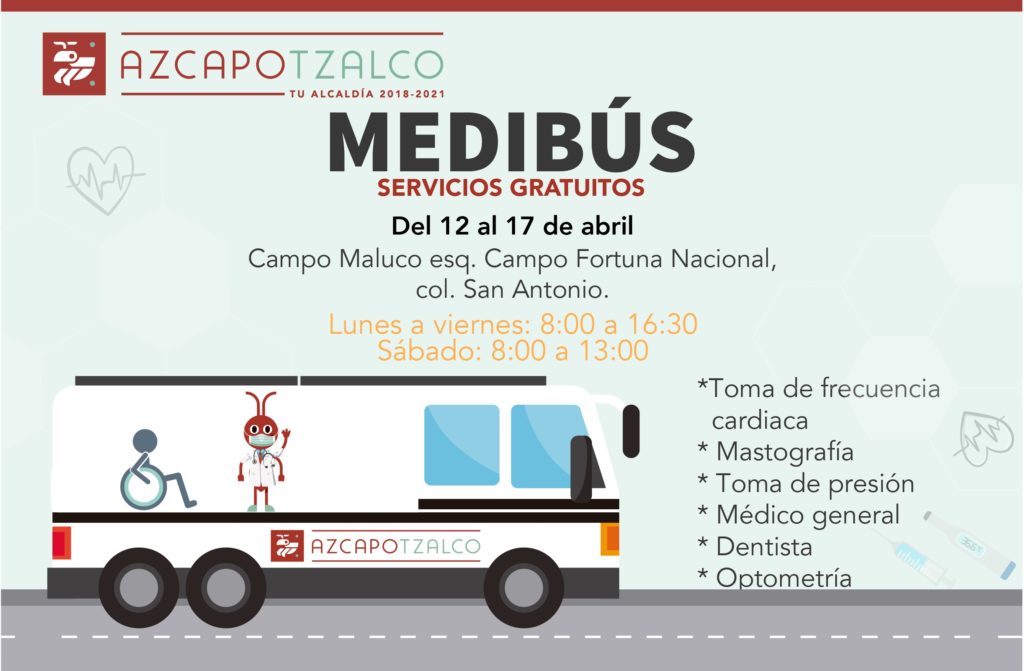 servicios médicos gratuitos a Azcapotzalco