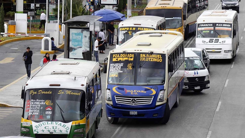 Transporte público puebla propaganda electoral