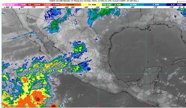 Actualización Clima 10 diciembre 2021