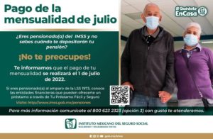 IMSS pensión julio 2022