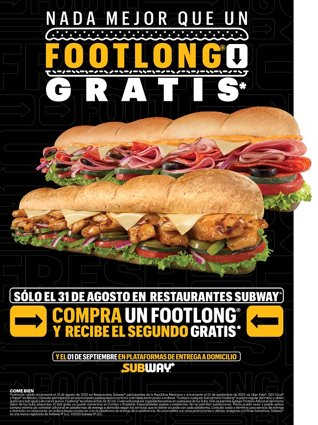 ¡La promo más grande de Subway regresa a México!