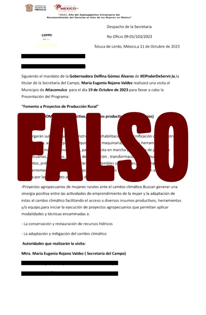 Alerta Secretaría del Campo por falsificación de documentos