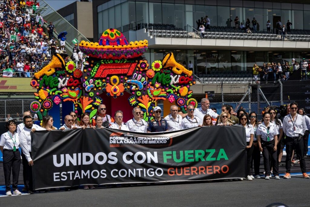 México GP invita a los aficionados a mostrar su apoyo a los afectados por el huracán Otis durante la vuelta 25