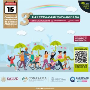 Invita SESA a la Tercera Carrera, Caminata y Rodada virtual