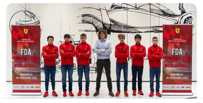 Gran experiencia y aprendizaje para Pedro Juan Moreno durante su participación en la selección de pilotos para la Ferrari Driver Academy