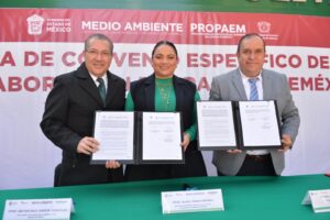 Refuerzan lazos de colaboración Propaem y UAEMéx con firma de convenio