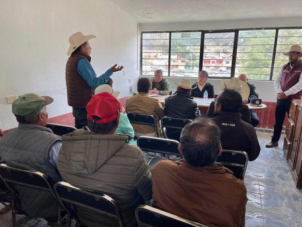 Impulsa Gobernadora Delfina Gómez la atención directa a los productores del campo en Texcaltitlán