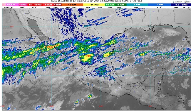 Clima para hoy 10 de enero del 2024