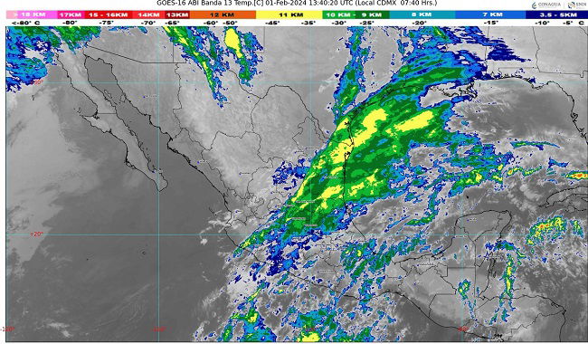 Clima para hoy 1° de febrero del 2024