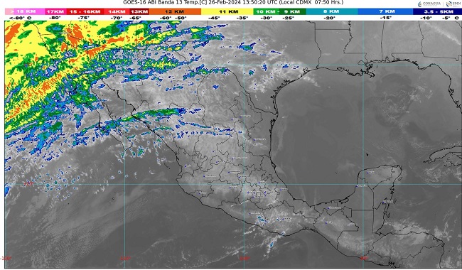 Clima para hoy 26 de febrero del 2024