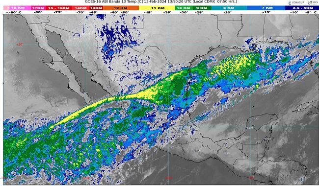 Clima para hoy 13 de febrero del 2024