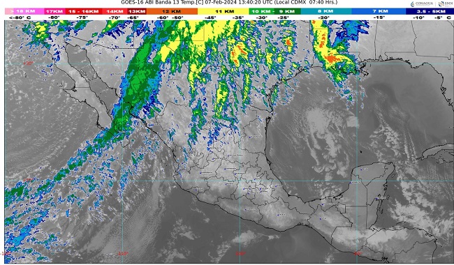 Clima para hoy 7 de febrero del 2024