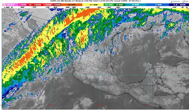 Clima para hoy 9 de febrero del 2024