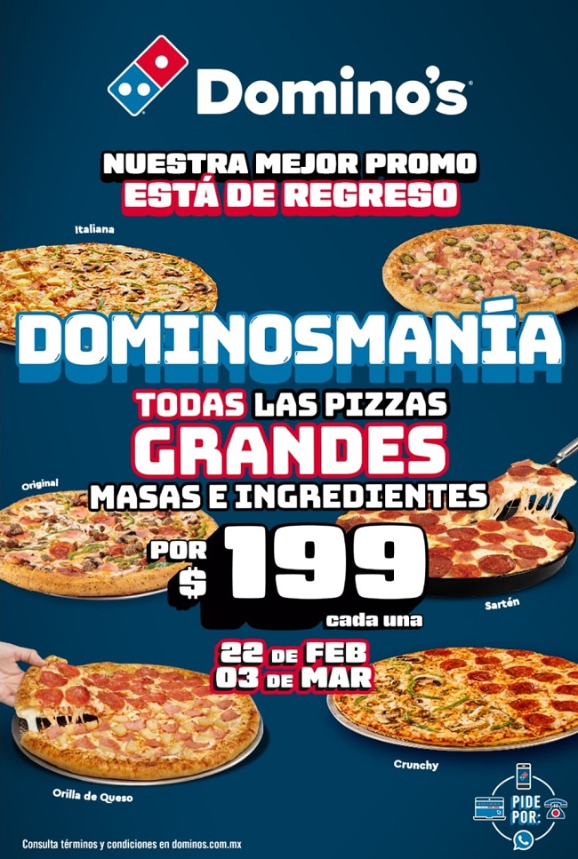 Regresa Dominosmanía con una promoción irresistible