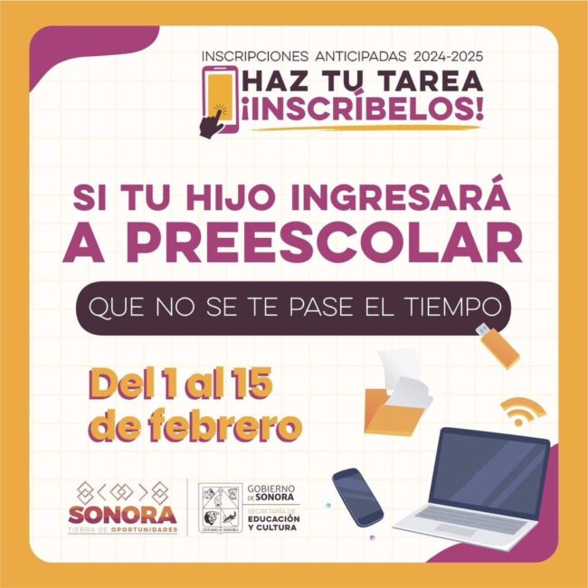 Avanzan inscripciones informa SEC Sonora