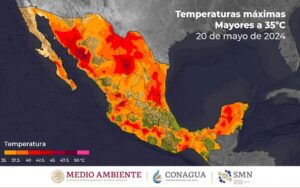 Clima para hoy lunes 20 de mayo de 2024