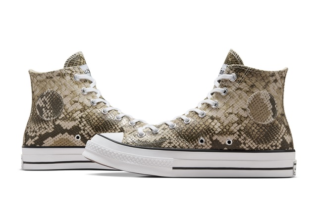 Converse X Stussy con estampado de piel de serpiente News Report MX